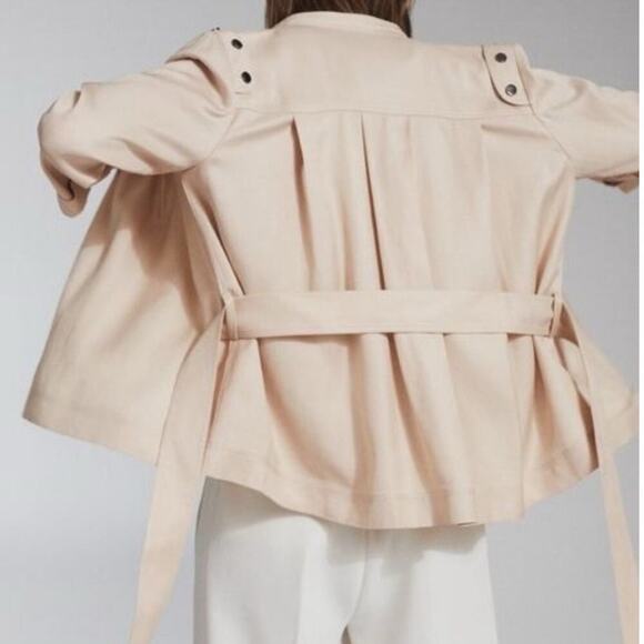 Reiss Oliva Belted Utility Jacket In Neutral Size 4 - Picture 10 of 15